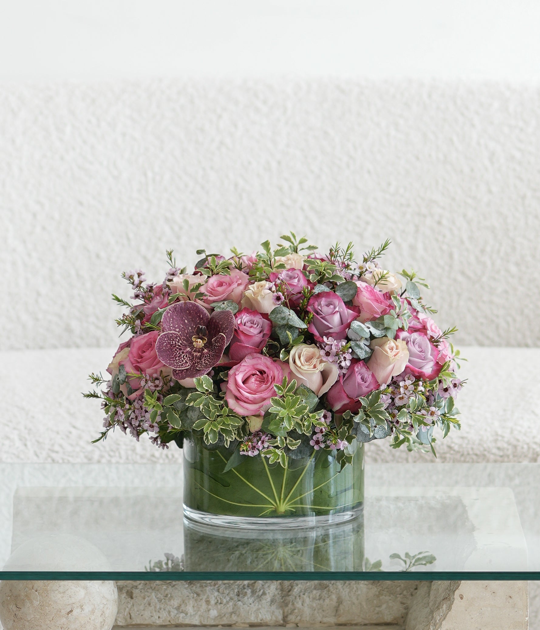 Raspberry Rose Centerpiece