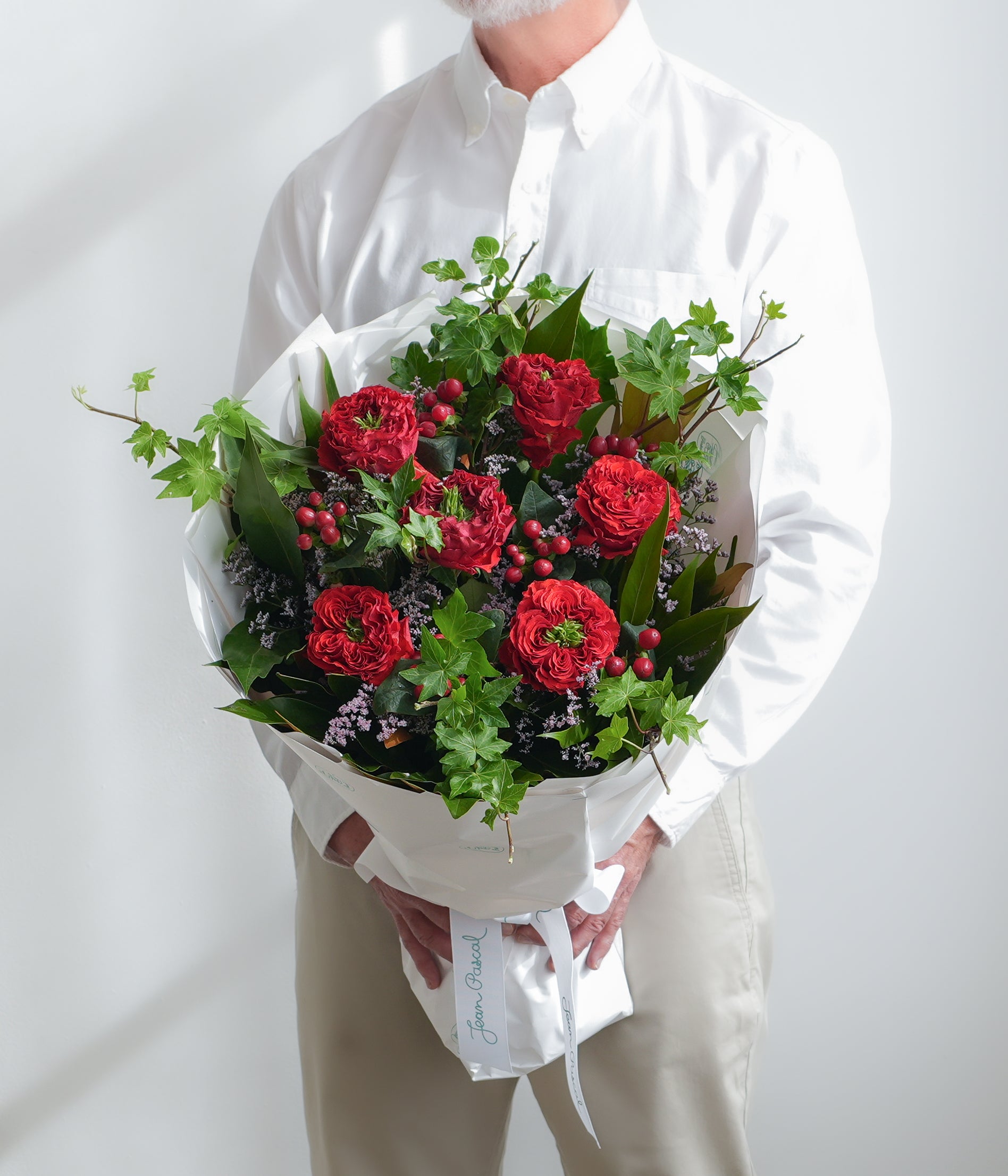 Six Garden Red Roses