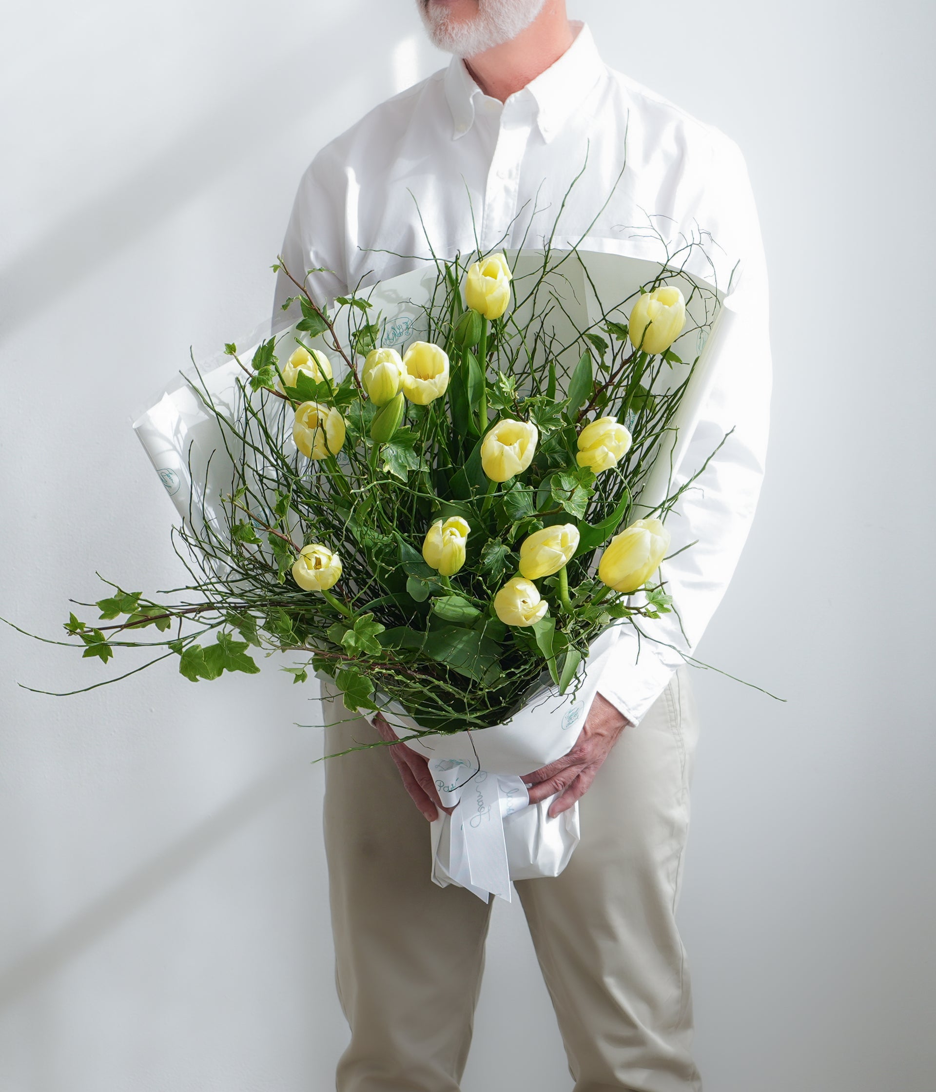 French Tulips Bouquet - Cream