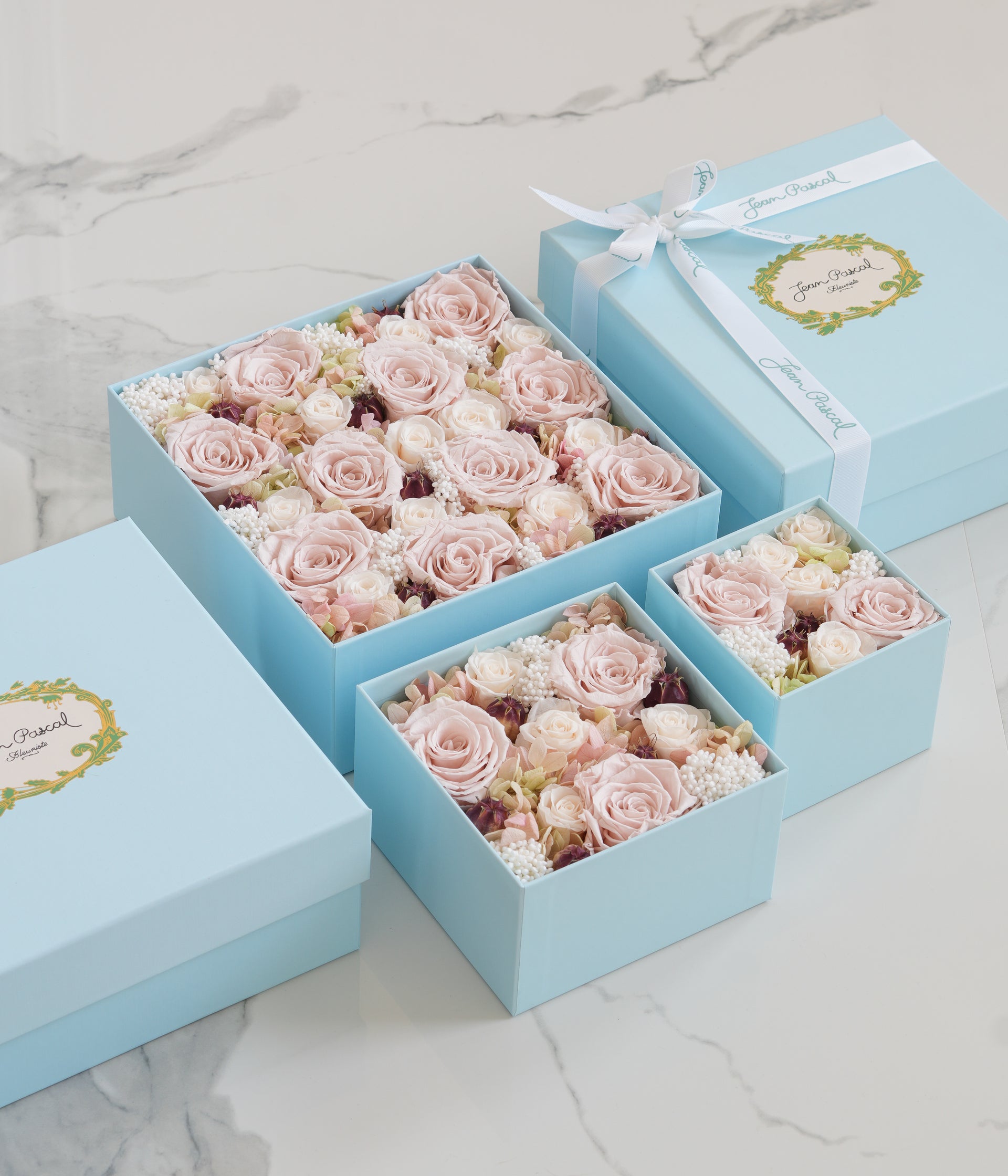 Dusty Pink Preserved Flower Box