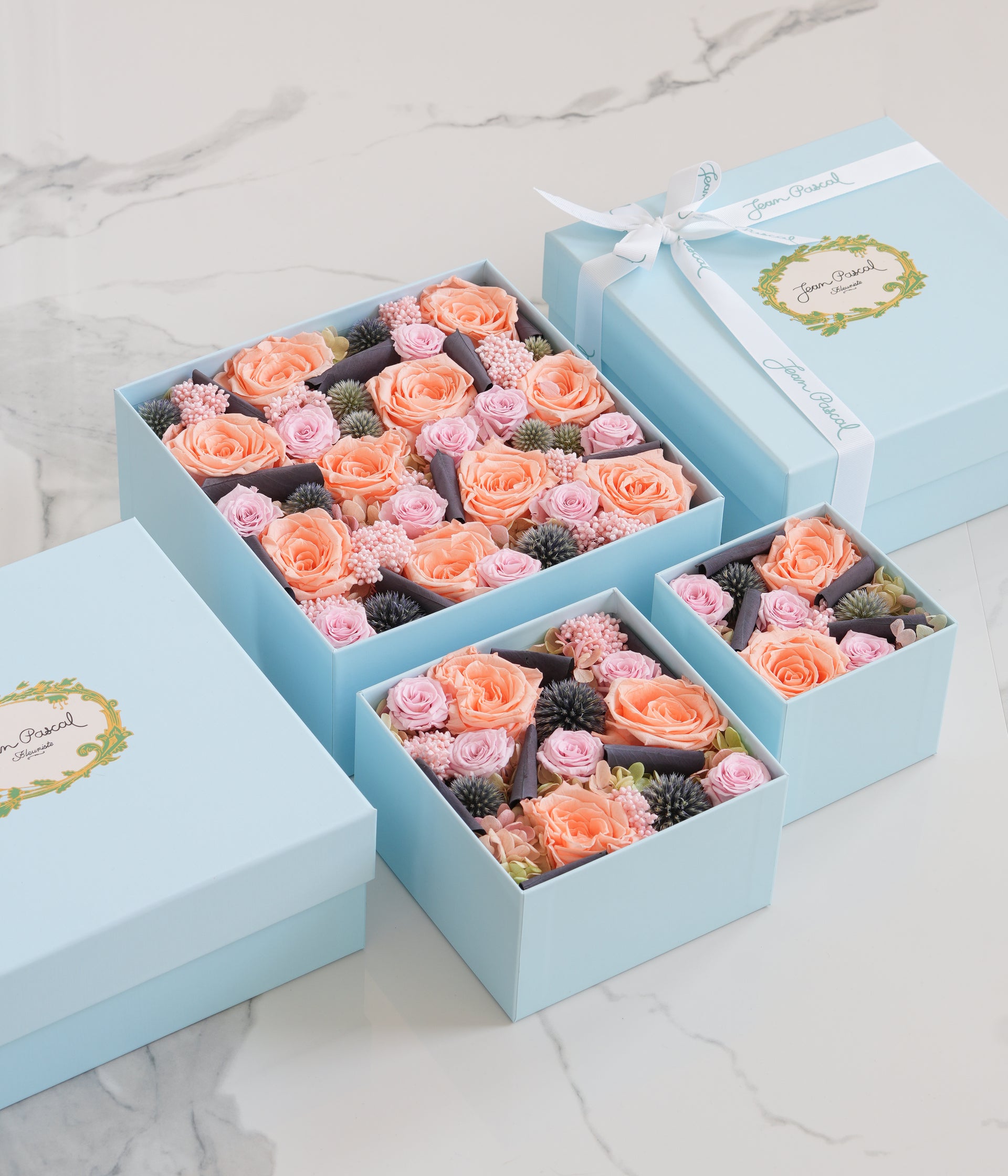 True Peach Preserved Flower Box