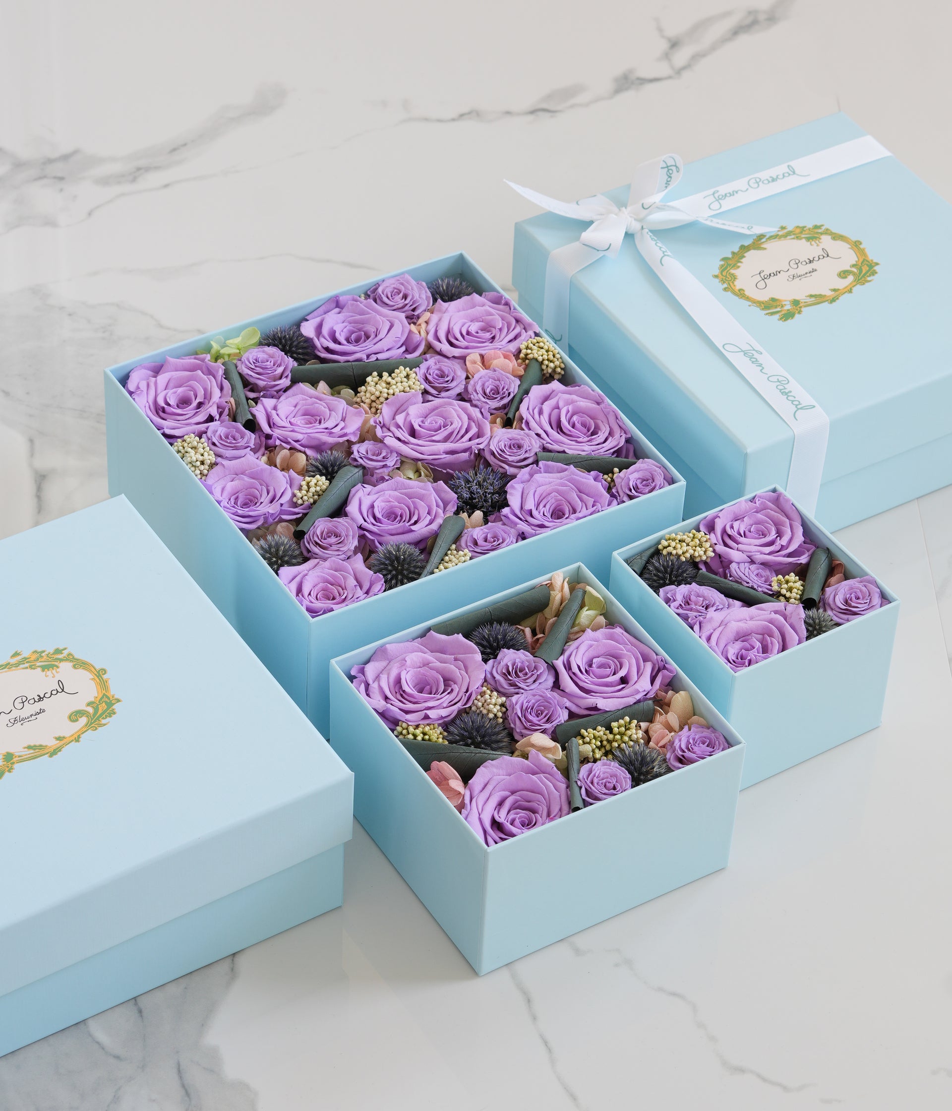 Violet Preserved Flower Box