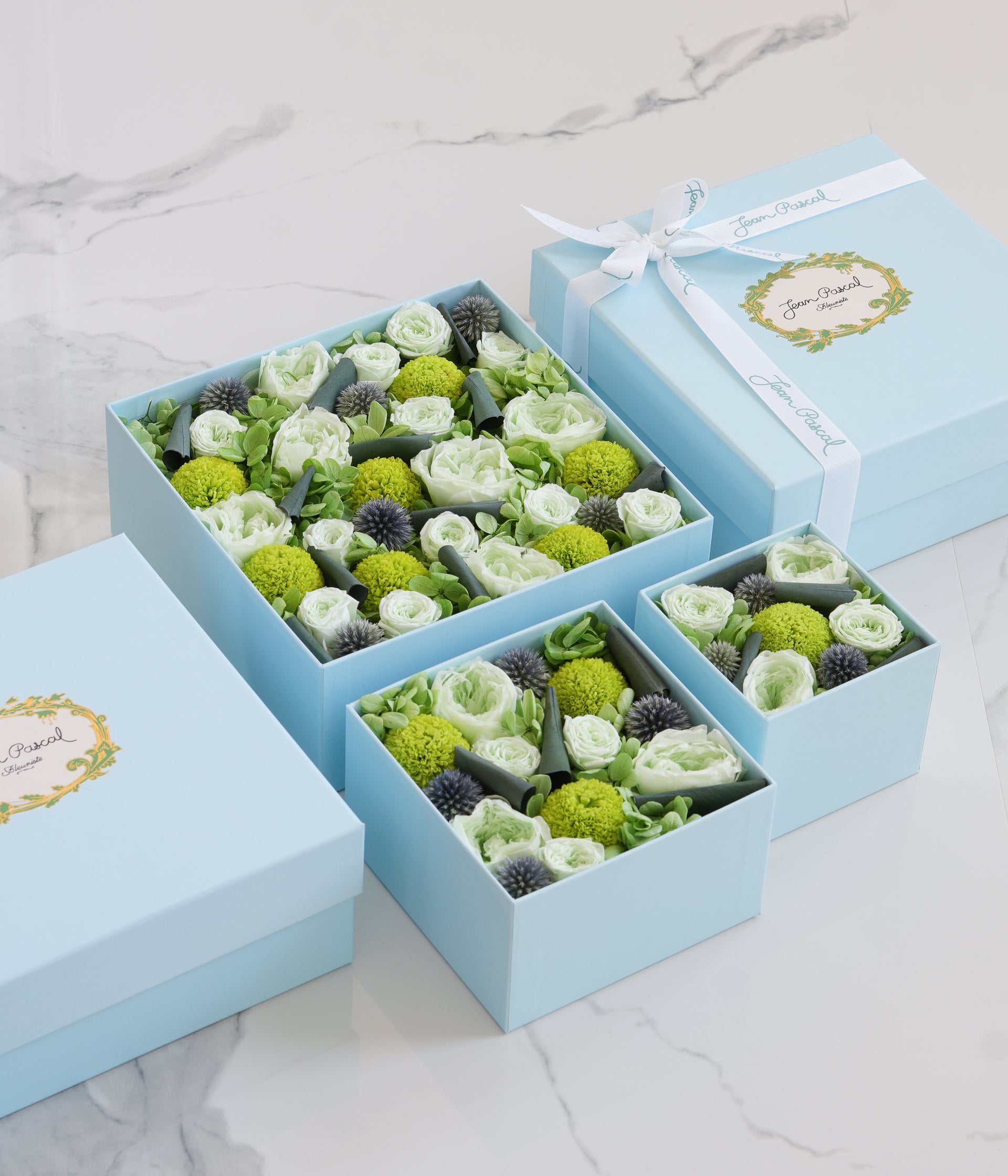 Apple Green Preserved Flower Box