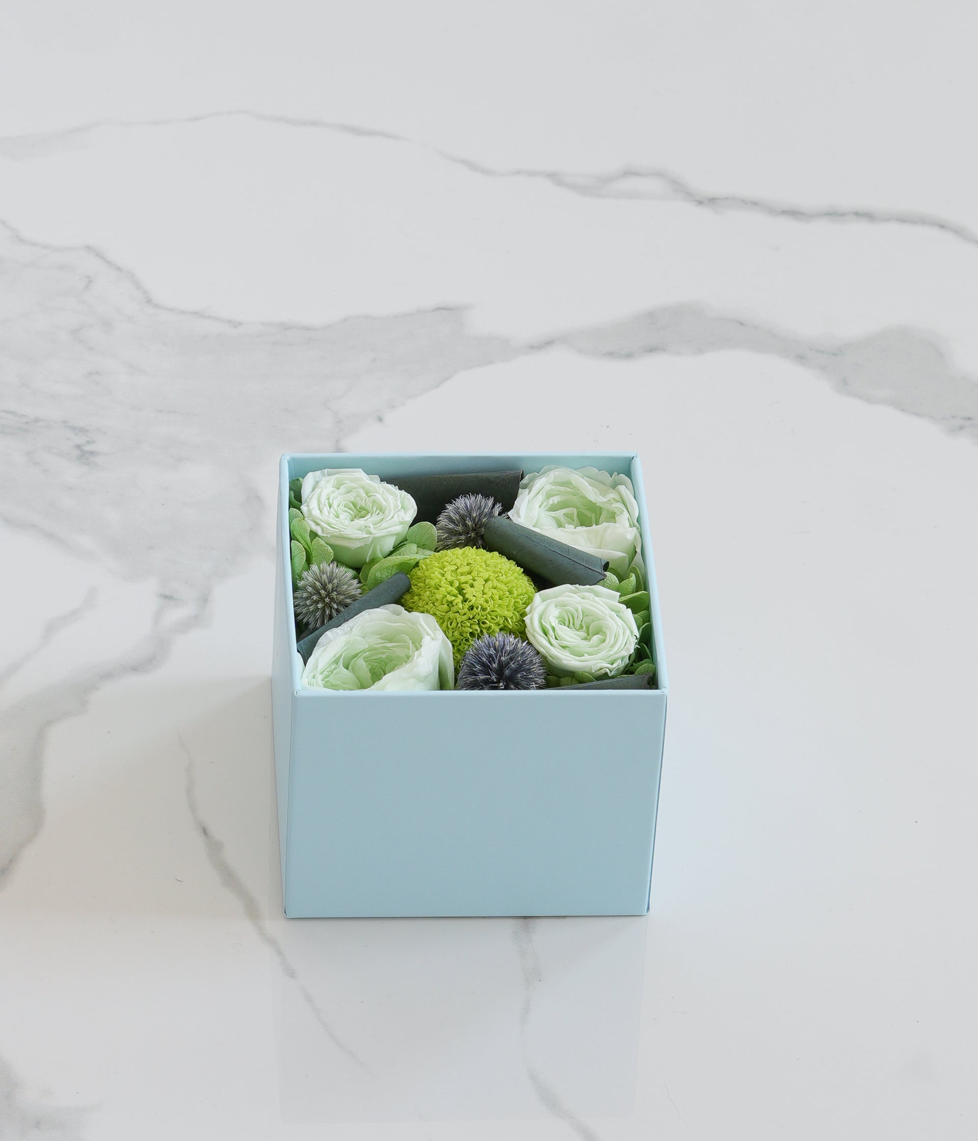 Apple Green Preserved Flower Box