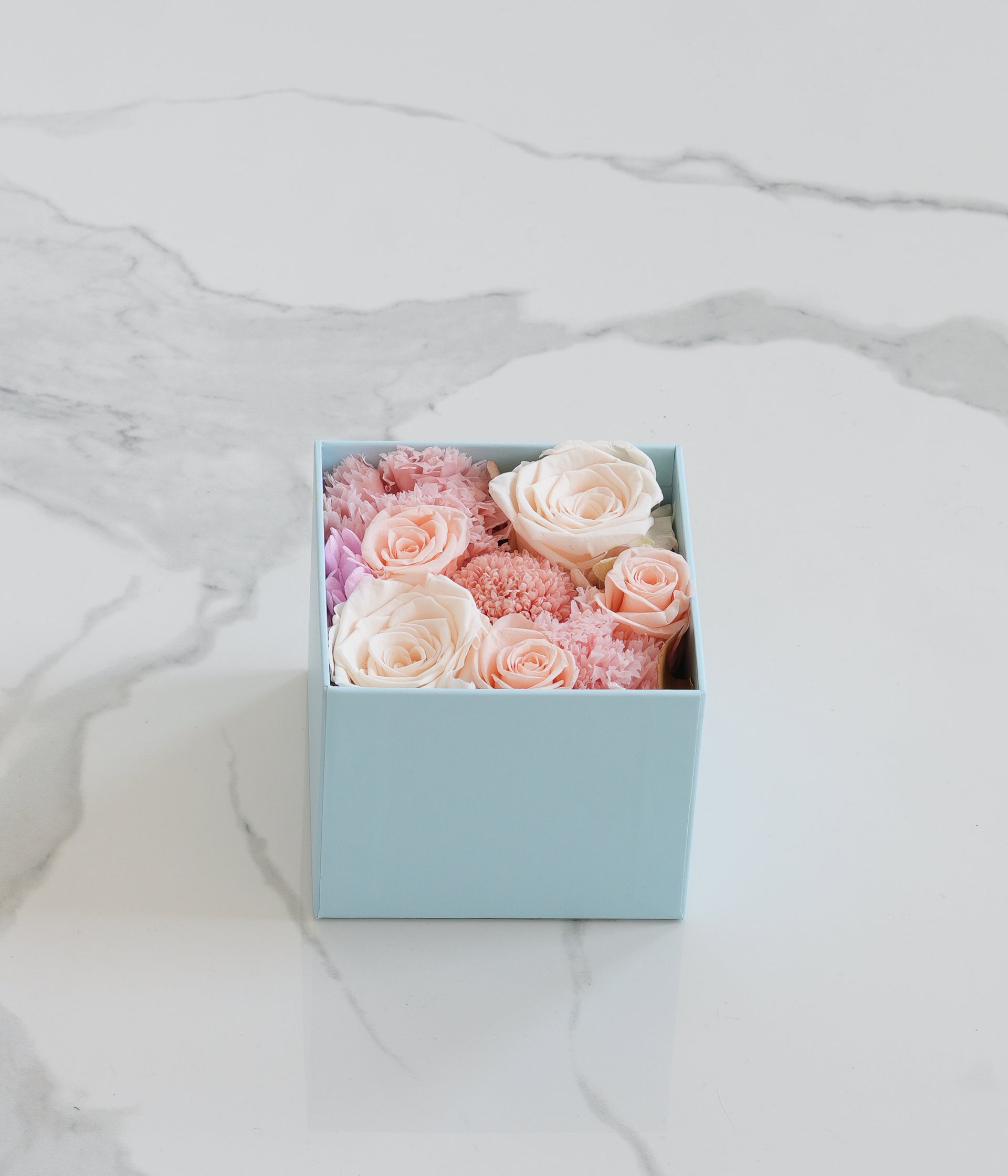 Candy Peach Preserved Flower Box