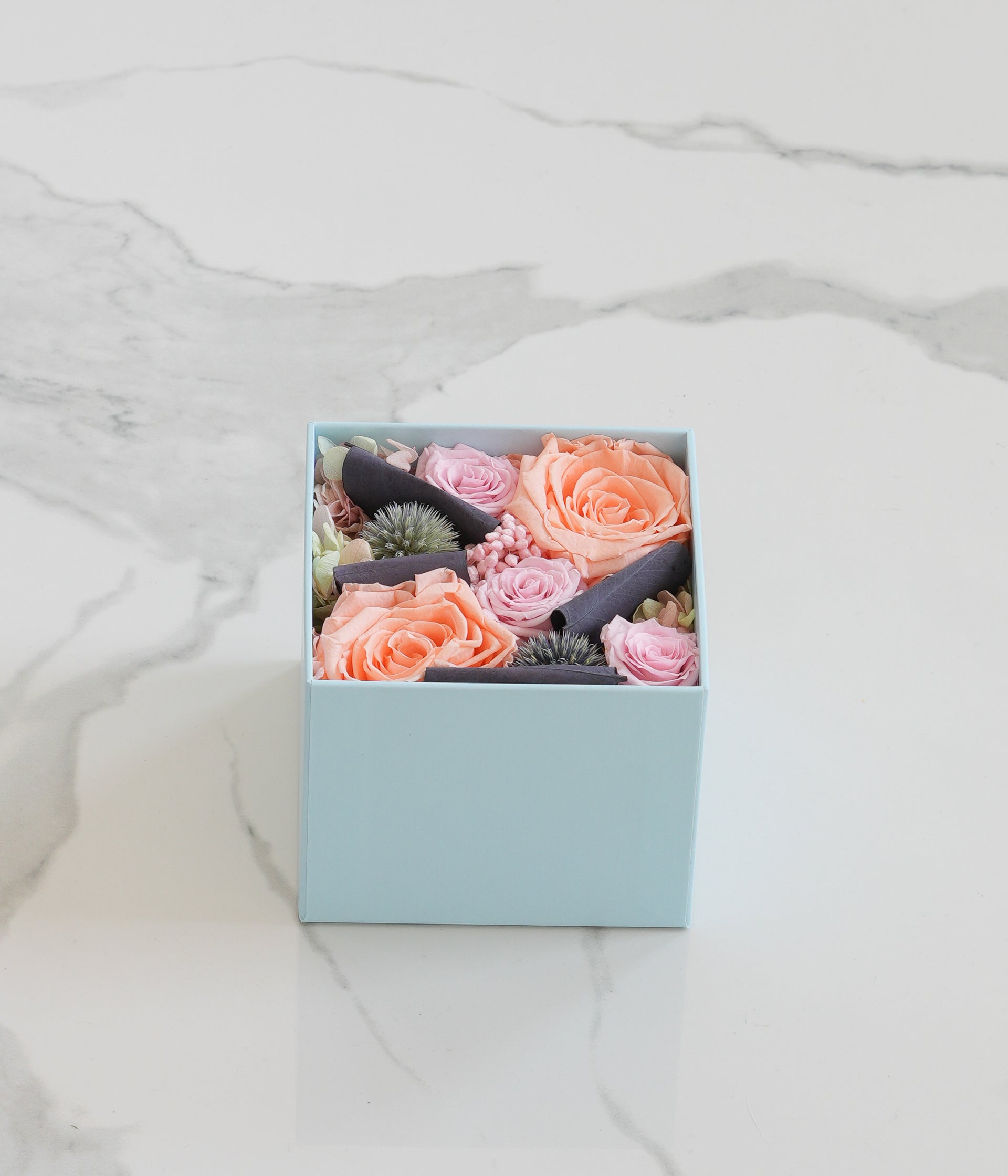 True Peach Preserved Flower Box