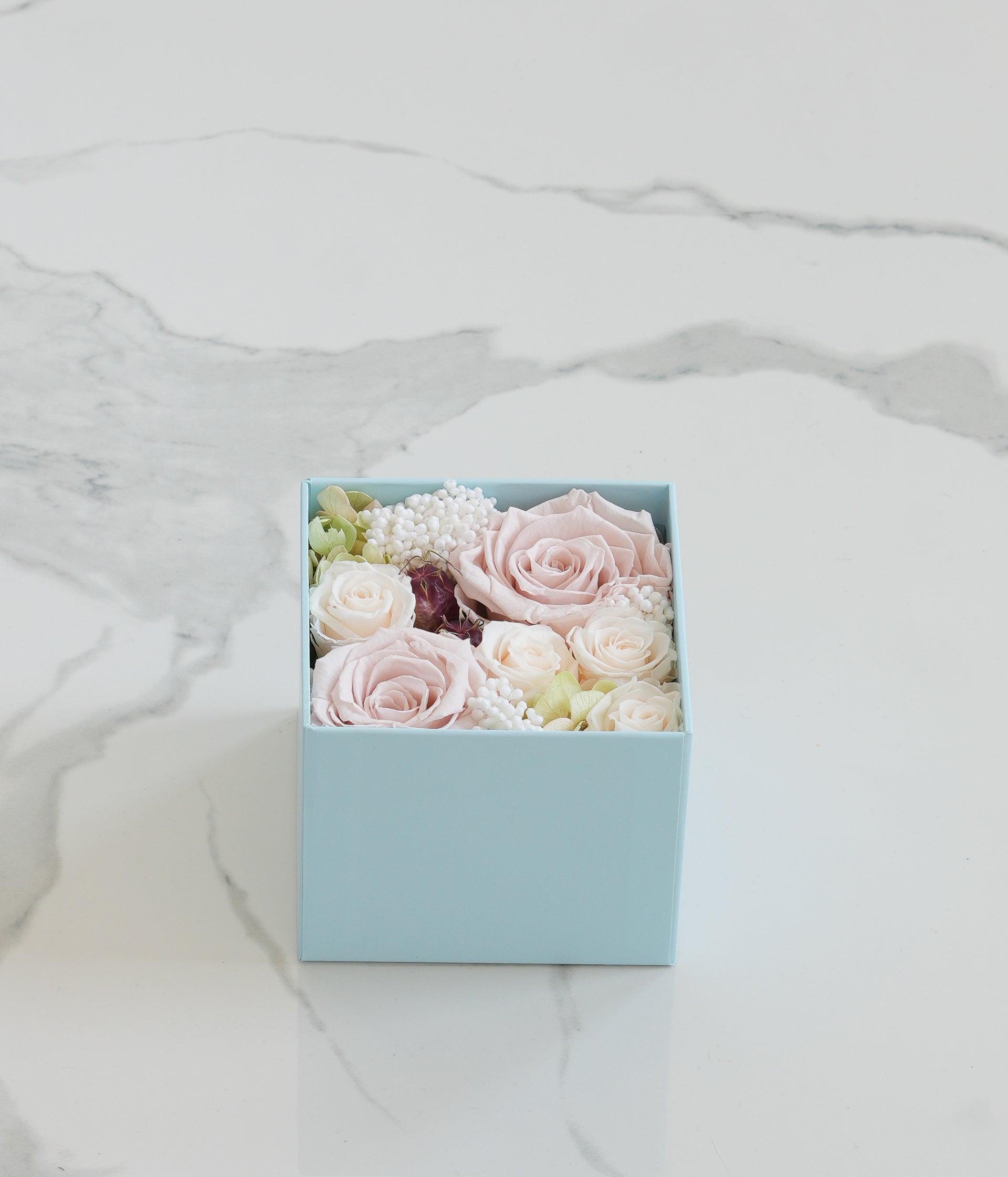 Dusty Pink Preserved Flower Box