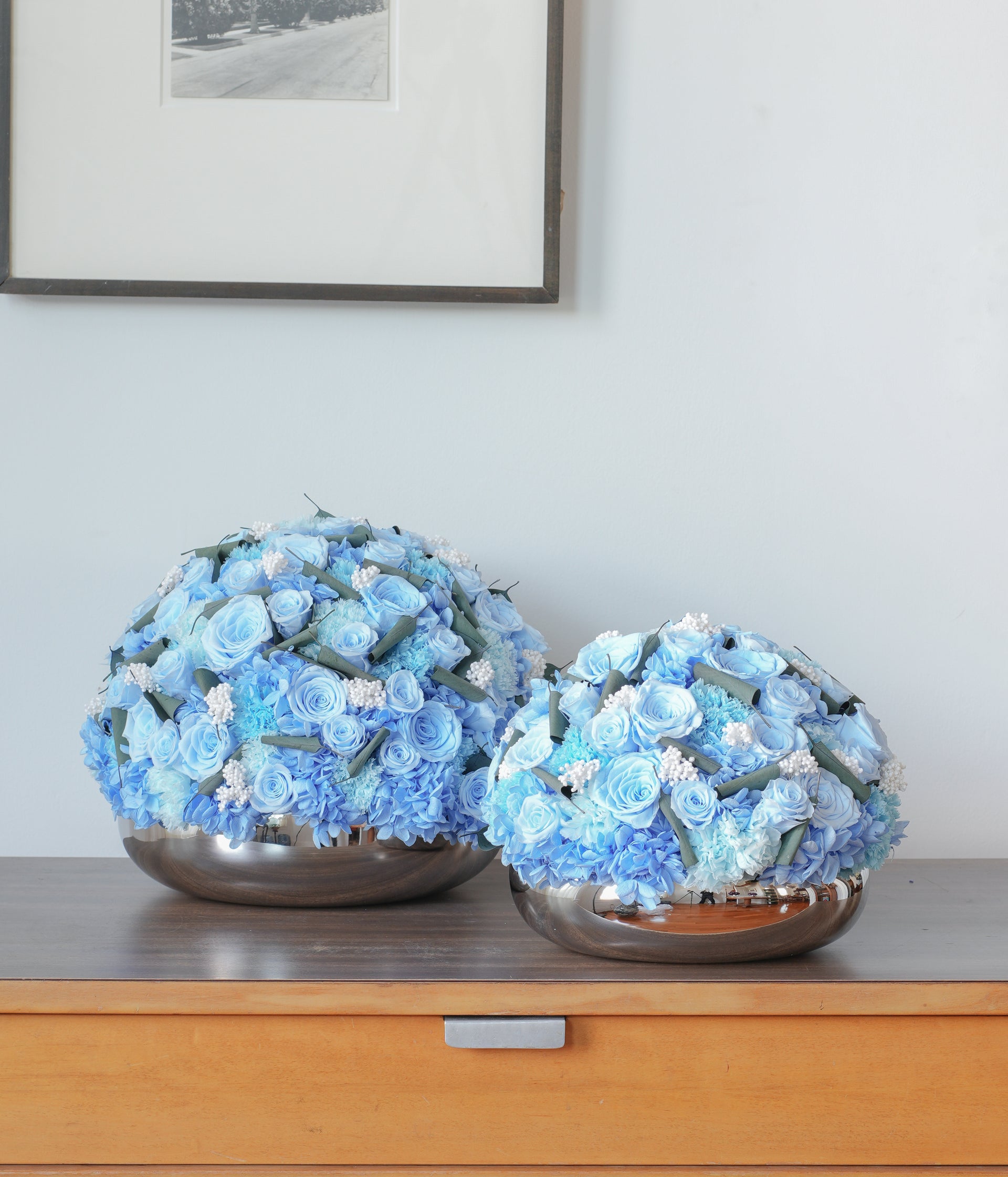 Large Royal Blue Preserved  Arrangement