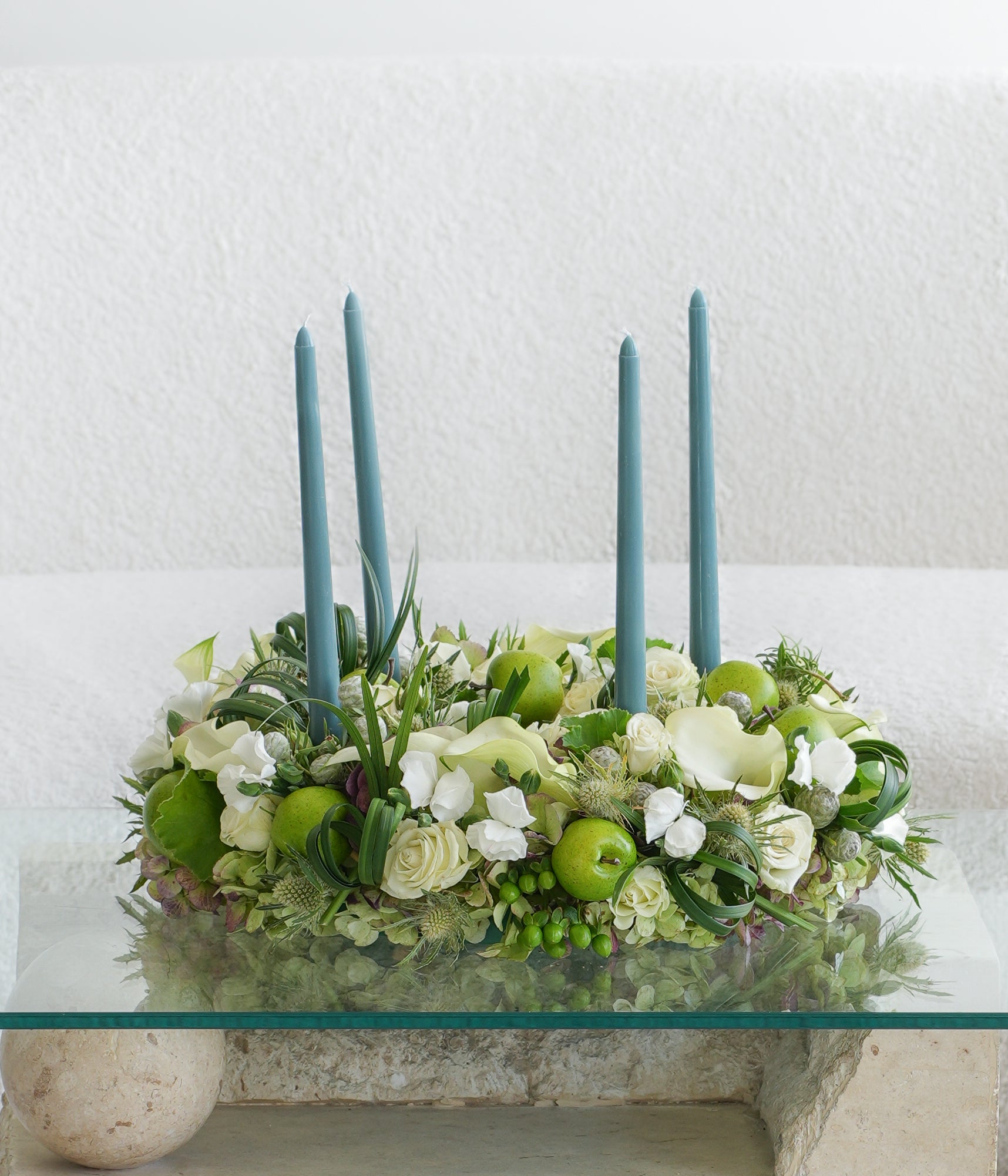 Green Apple Candle Centerpiece