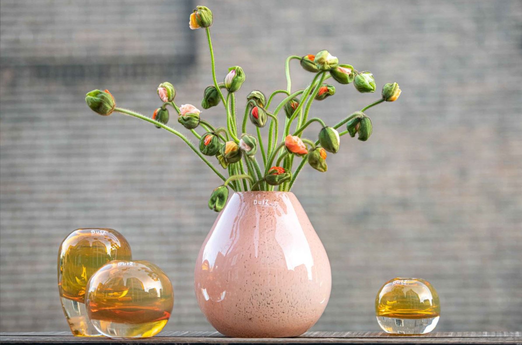 VASE DUBRA APRICOT L